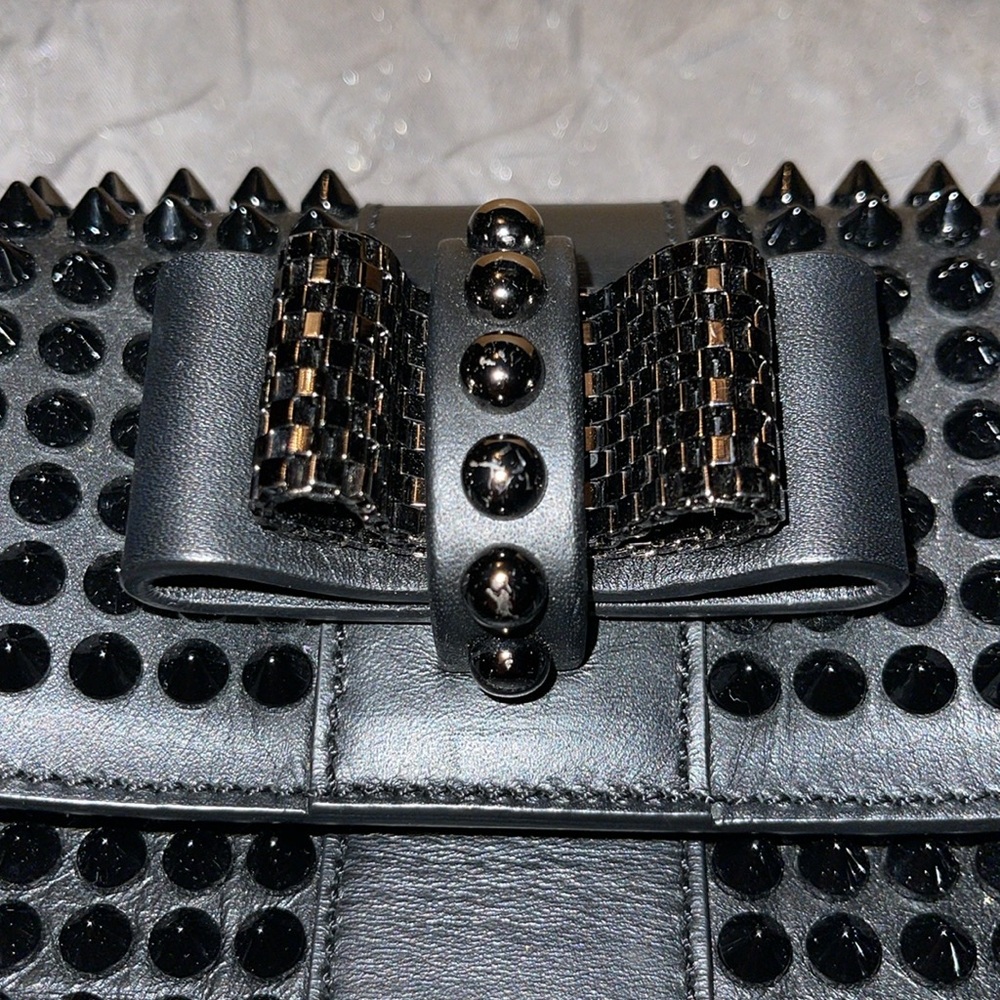 SOLD Preloved Valentino Nano spike bag black size 5 1/2” X 3 1/2 - Picture 8 of 12